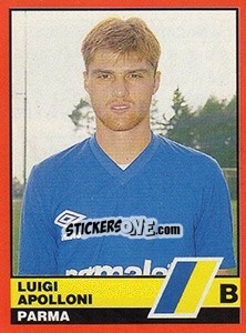 Sticker Luigi Apolloni - Calciatori d'Italia 1989-1990 - Vallardi