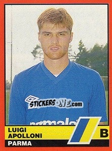 Figurina Luigi Apolloni - Calciatori d'Italia 1989-1990 - Vallardi