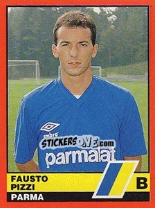 Sticker Fausto Pizzi  - Calciatori d'Italia 1989-1990 - Vallardi