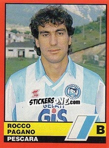 Sticker Rocco Pagano - Calciatori d'Italia 1989-1990 n. 547 - Vallardi