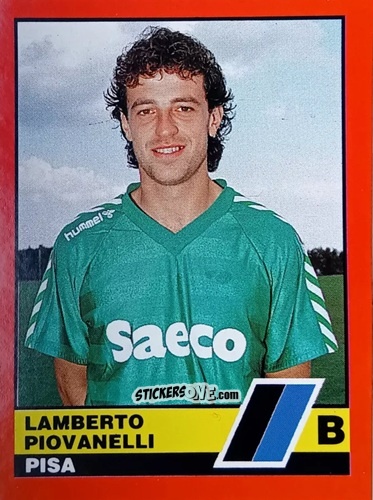 Cromo Lamberto Piovanelli - Calciatori d'Italia 1989-1990 n. 559 - Vallardi