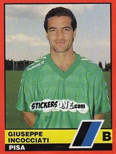 Sticker Giuseppe Incocciati - Calciatori d'Italia 1989-1990 n. 561 - Vallardi