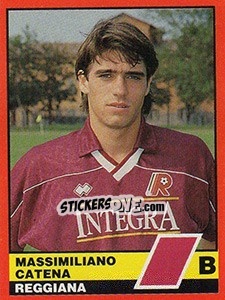 Sticker Massimiliano Catena - Calciatori d'Italia 1989-1990 n. 568 - Vallardi