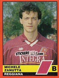 Sticker Michele Zanutta - Calciatori d'Italia 1989-1990 n. 570 - Vallardi