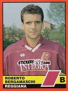 Sticker Roberto Bergamaschi - Calciatori d'Italia 1989-1990 n. 576 - Vallardi