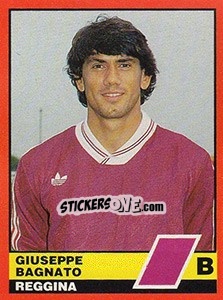 Sticker Giuseppe Bagnato - Calciatori d'Italia 1989-1990 n. 578 - Vallardi