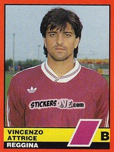 Cromo Vincenzo Attrice - Calciatori d'Italia 1989-1990 n. 579 - Vallardi