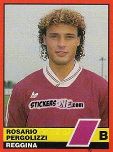 Sticker Rosario Pergolizzi - Calciatori d'Italia 1989-1990 n. 583 - Vallardi