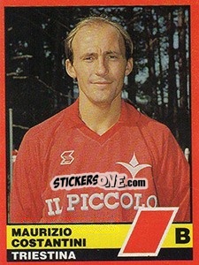 Sticker Maurizio Costantini - Calciatori d'Italia 1989-1990 n. 603 - Vallardi