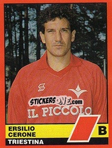 Sticker Ersilio Cerone - Calciatori d'Italia 1989-1990 n. 606 - Vallardi