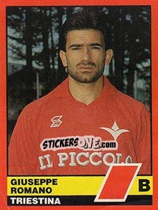 Sticker Giuseppe Romano - Calciatori d'Italia 1989-1990 n. 607 - Vallardi