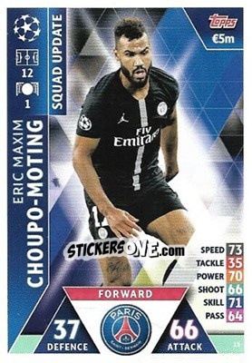 Sticker Eric Maxim Choupo‐Moting - UEFA Champions League 2018-2019. Match Attax. Road to Madrid 19 n. 15 - Topps