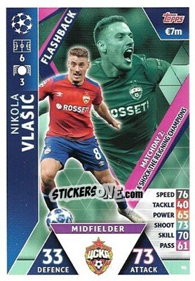 Sticker Nikola Vlašic - UEFA Champions League 2018-2019. Match Attax. Road to Madrid 19 n. 96 - Topps