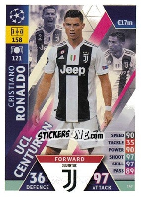 Cromo Cristiano Ronaldo - UEFA Champions League 2018-2019. Match Attax. Road to Madrid 19 - Topps