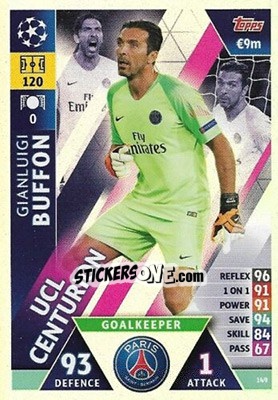 Sticker Gianluigi Buffon - UEFA Champions League 2018-2019. Match Attax. Road to Madrid 19 n. 149 - Topps
