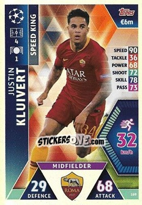 Cromo Justin Kluivert - UEFA Champions League 2018-2019. Match Attax. Road to Madrid 19 - Topps