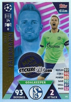 Sticker Ralf Fährmann - UEFA Champions League 2018-2019. Match Attax. Road to Madrid 19 n. 191 - Topps