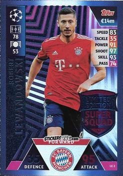 Sticker Robert Lewandowski - UEFA Champions League 2018-2019. Match Attax. Road to Madrid 19 n. LE2 - Topps