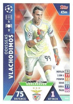 Sticker Odisseas Vlachodimos - UEFA Champions League 2018-2019. Match Attax. Road to Madrid 19 n. SLB2 - Topps