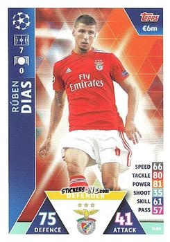 Cromo Rúben Dias - UEFA Champions League 2018-2019. Match Attax. Road to Madrid 19 n. SLB6 - Topps