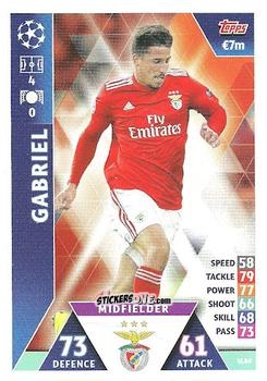 Figurina Gabriel - UEFA Champions League 2018-2019. Match Attax. Road to Madrid 19 n. SLB8 - Topps