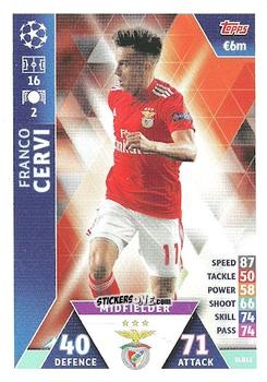 Figurina Franco Cervi - UEFA Champions League 2018-2019. Match Attax. Road to Madrid 19 n. SLB12 - Topps