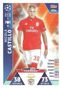 Sticker Nicola Castillo - UEFA Champions League 2018-2019. Match Attax. Road to Madrid 19 n. SLB13 - Topps