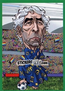 Cromo Raymond Domenech - AFRIKA 2010 n. 6 - One2play
