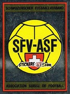 Sticker Wappen Schweizerischer Fussballverband - Football Switzerland 1980-1981 n. 1 - Panini