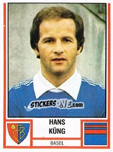 Sticker Hans Küng - Football Switzerland 1980-1981 - Panini