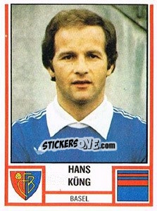 Sticker Hans Küng - Football Switzerland 1980-1981 n. 7 - Panini