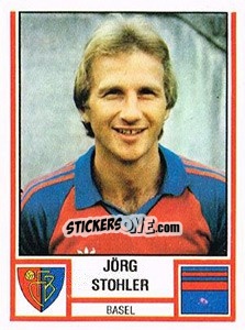 Cromo Jörg Stohler - Football Switzerland 1980-1981 - Panini