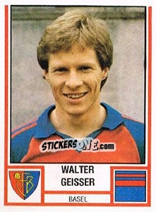 Sticker Walter Geisser - Football Switzerland 1980-1981 n. 10 - Panini
