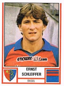 Cromo Ernst Schleiffer - Football Switzerland 1980-1981 - Panini