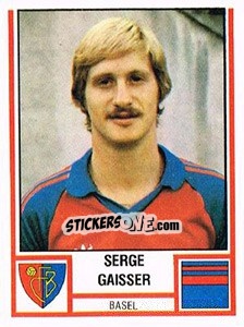 Sticker Serge Gaisser - Football Switzerland 1980-1981 n. 13 - Panini