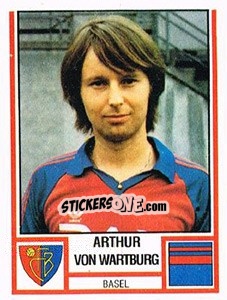 Sticker Arthur von Wartburg - Football Switzerland 1980-1981 n. 14 - Panini