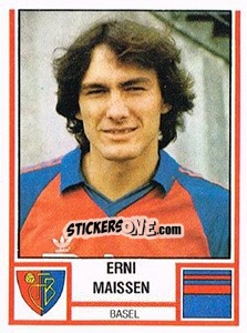Cromo Erni Maissen - Football Switzerland 1980-1981 - Panini
