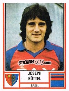 Cromo Joseph Küttel - Football Switzerland 1980-1981 - Panini