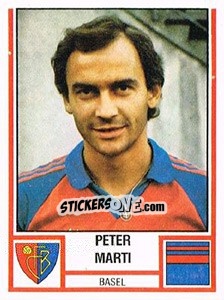 Cromo Peter Marti - Football Switzerland 1980-1981 - Panini