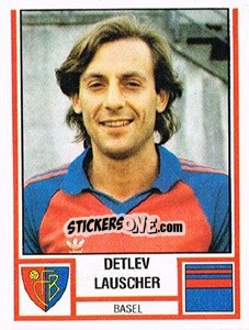 Sticker Detlev Lauscher - Football Switzerland 1980-1981 n. 21 - Panini