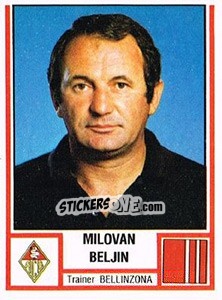 Figurina Milovan Beljin - Football Switzerland 1980-1981 - Panini