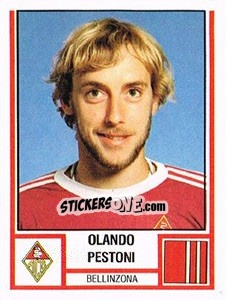 Cromo Olando Pestoni - Football Switzerland 1980-1981 - Panini