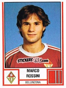 Figurina Marco Rossini - Football Switzerland 1980-1981 - Panini