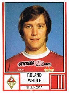 Figurina Roland Weidle - Football Switzerland 1980-1981 n. 34 - Panini