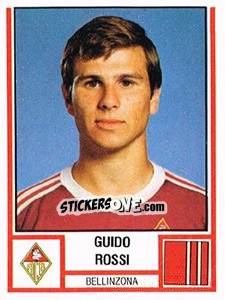 Sticker Guido Rossi - Football Switzerland 1980-1981 - Panini