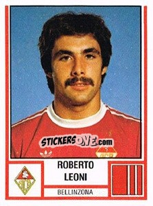 Cromo Roberto Leoni - Football Switzerland 1980-1981 - Panini