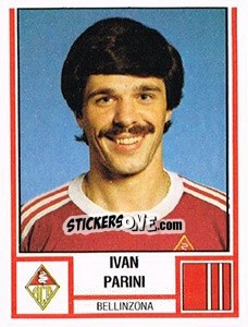 Sticker Ivan Parini - Football Switzerland 1980-1981 n. 39 - Panini