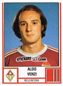 Sticker Aldo Venzi - Football Switzerland 1980-1981 - Panini