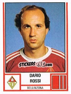 Sticker Dario Rossi - Football Switzerland 1980-1981 - Panini