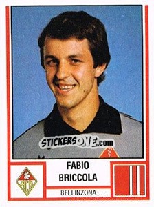 Sticker Fabio Briccola - Football Switzerland 1980-1981 - Panini